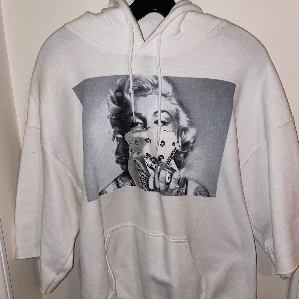Marilyn Monroe half sleeve hoodie